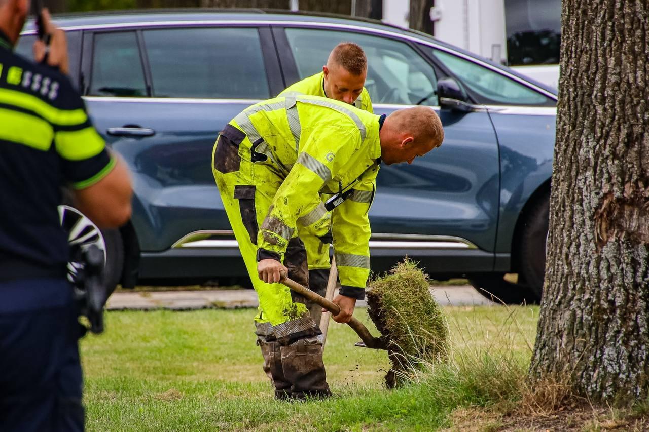 Gaslek door graafwerk in Leek