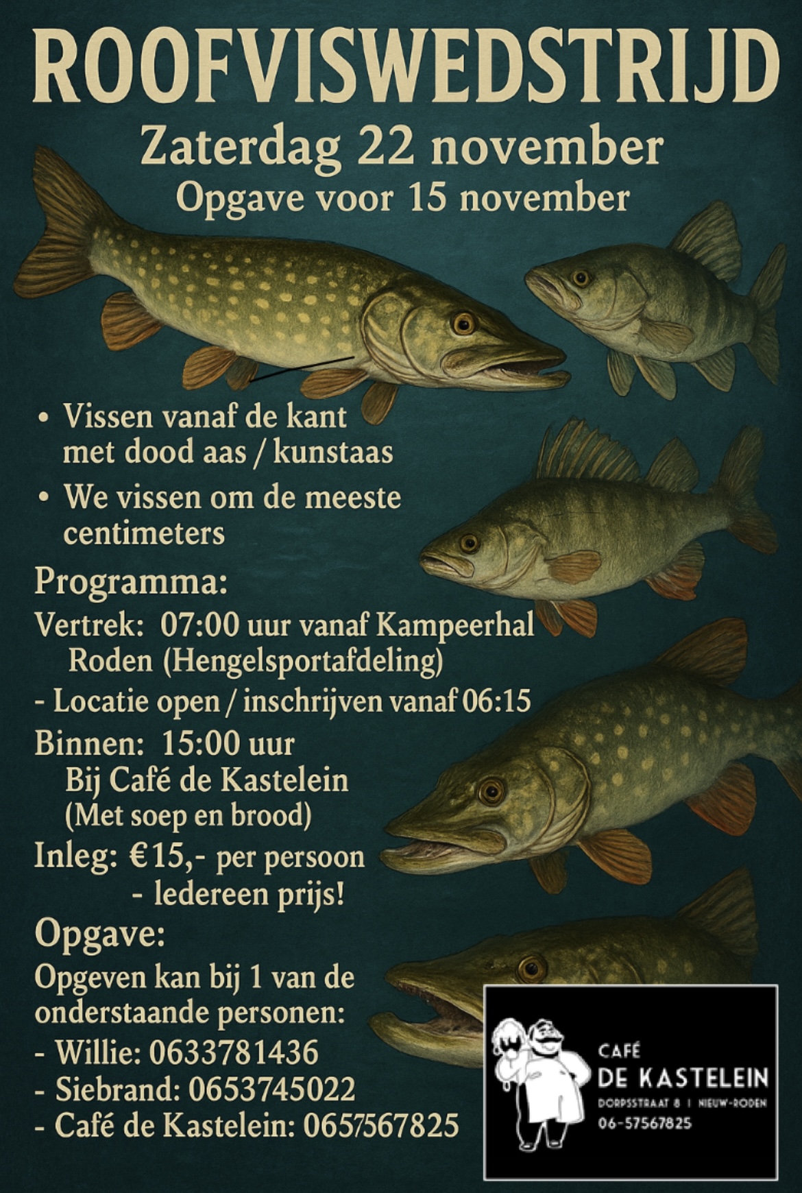 Café de Kastelein: Roofvis Wedstrijd 2025
