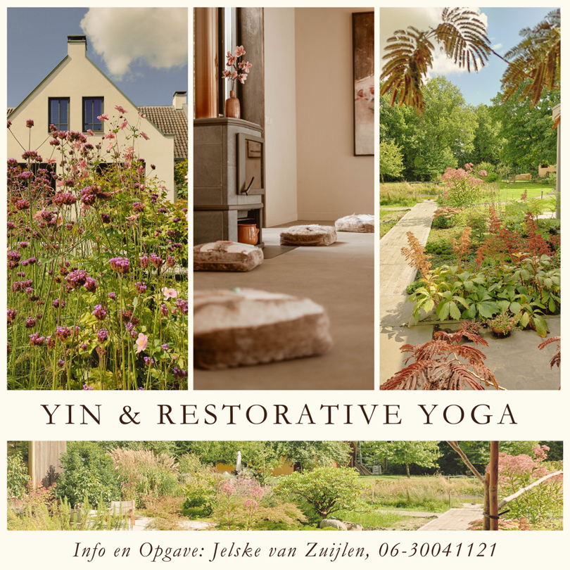 Yin yoga en Ontspanningslessen in Roden – midden in het groen