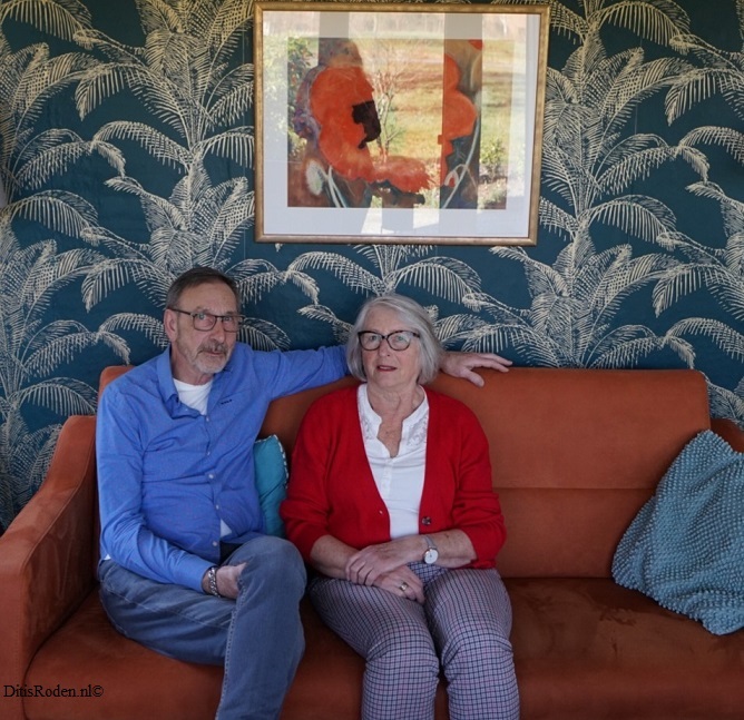 Iwe en Aly Hut 50 jaar getrouwd.   