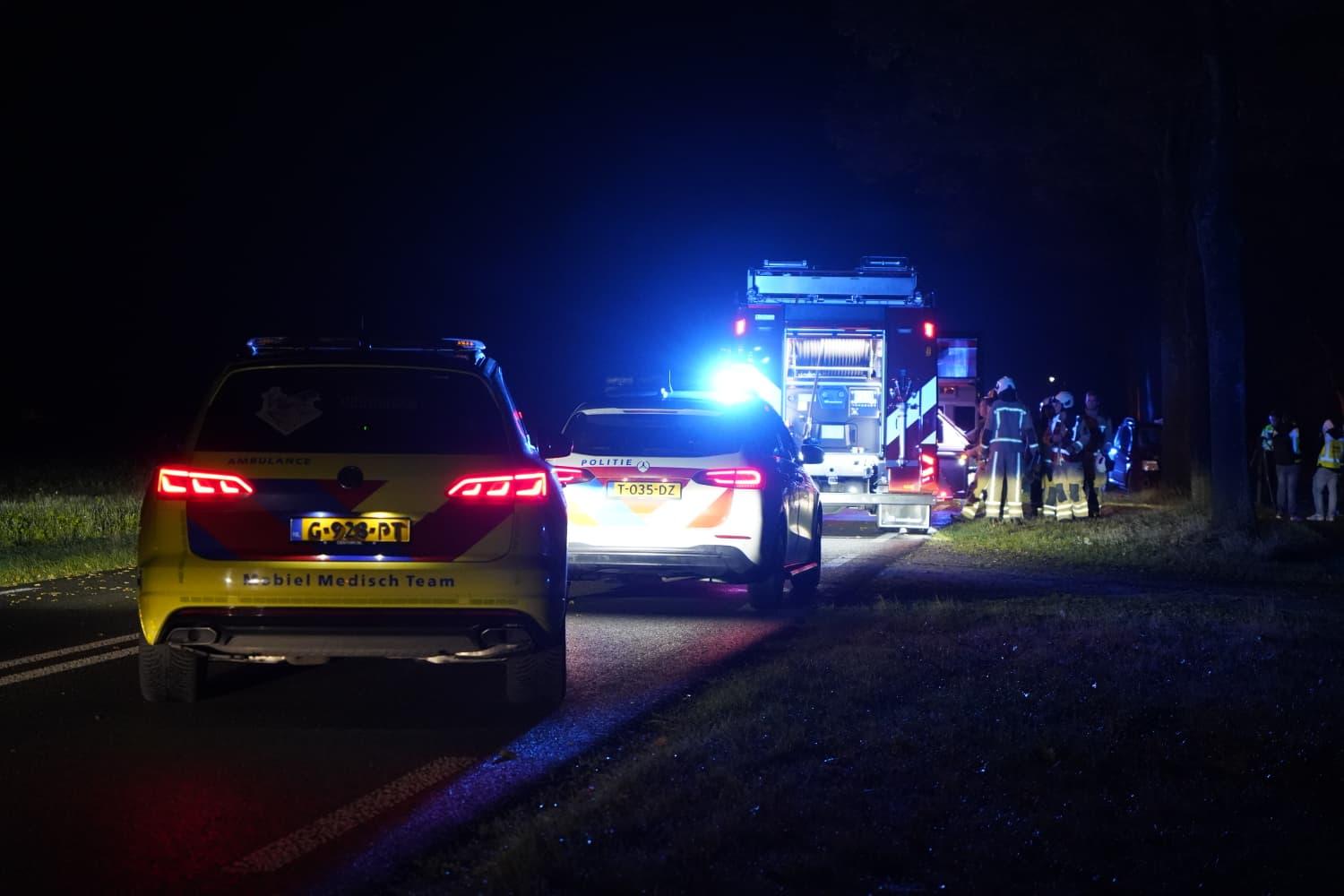 Vrouw ernstig gewond bij nachtelijk ongeluk op N386 bij Peize🎦