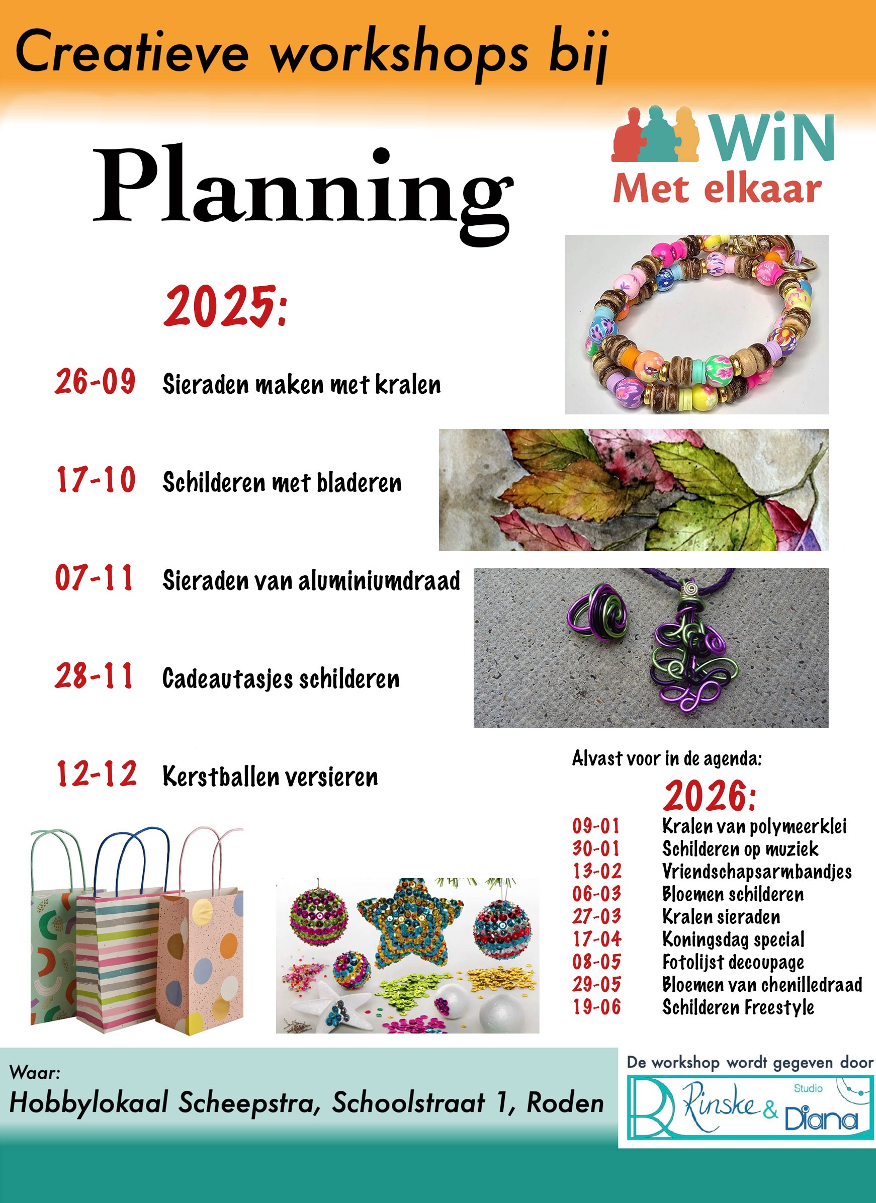 Creatief op vrijdag in de Scheepstraschool