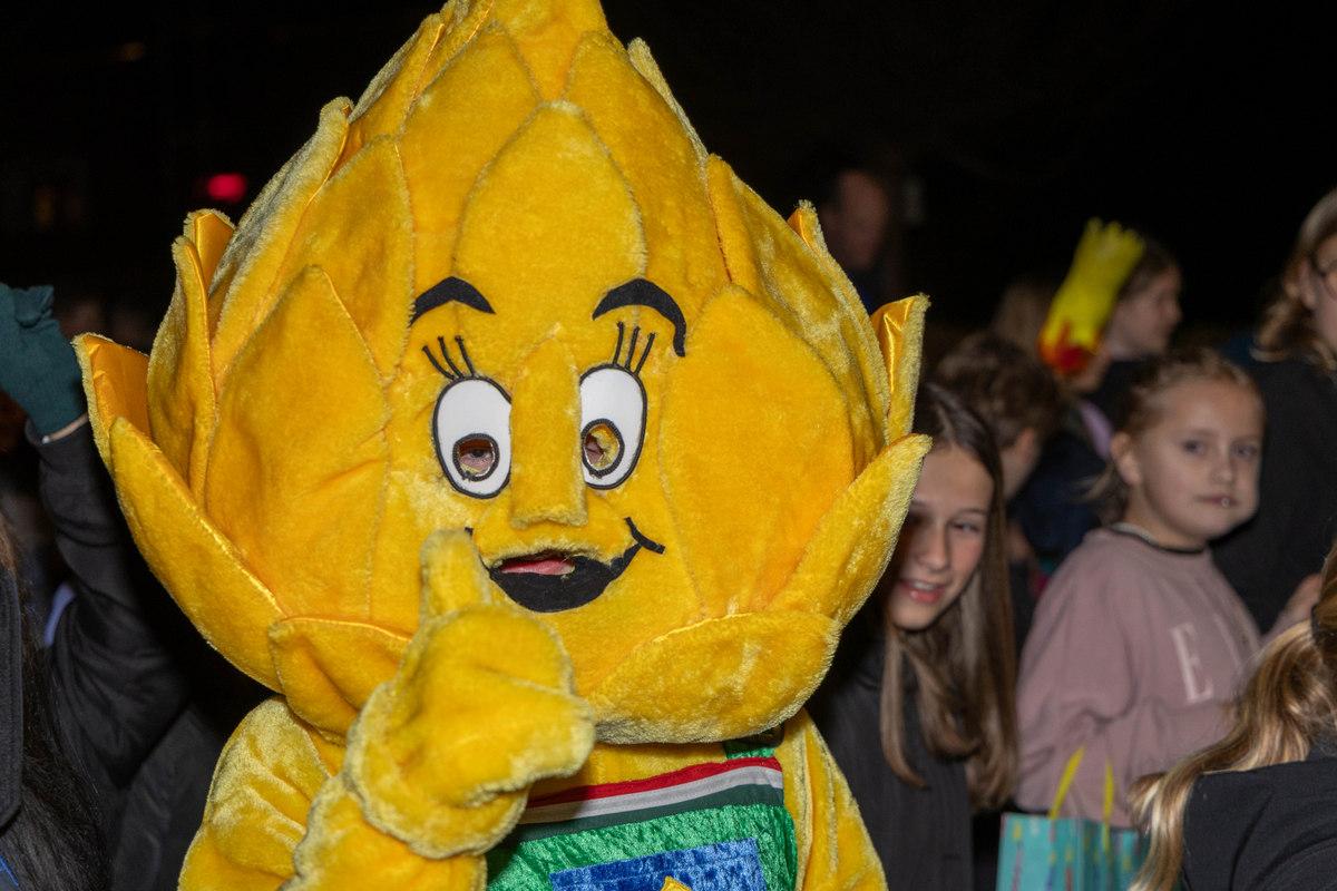 Peize in het licht: succesvolle lampionoptocht met Muziekvereniging Noordenveld
