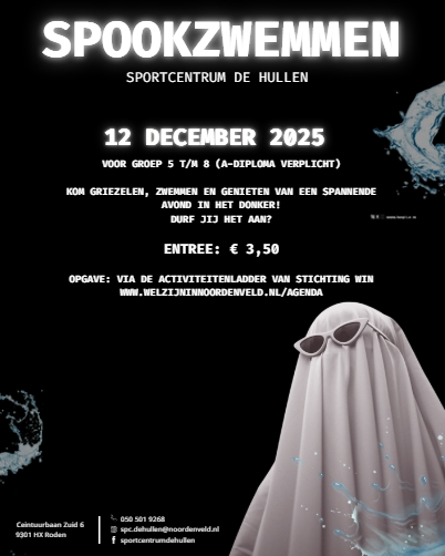 Spookzwemmen: Wie is niet bang!