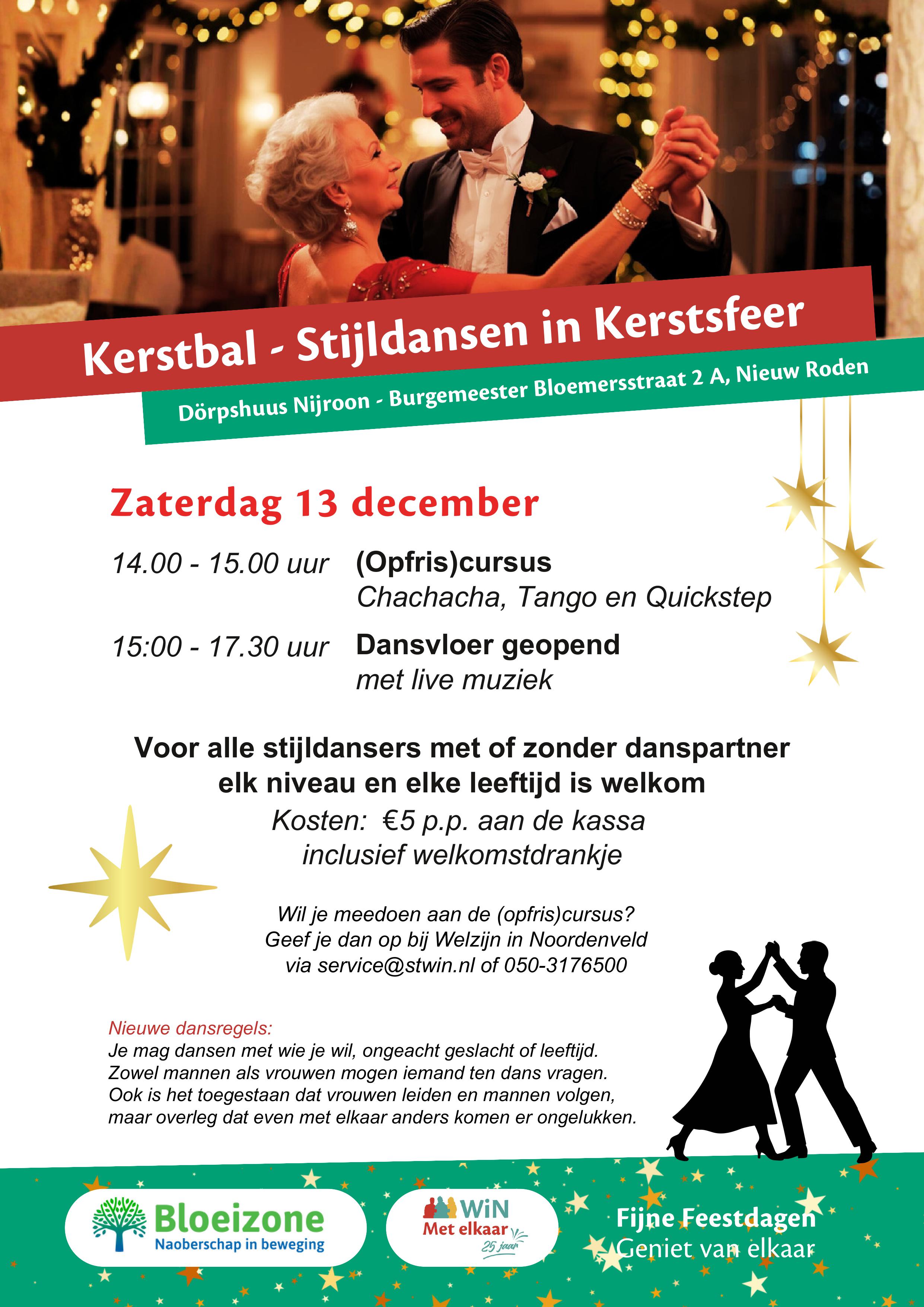 Kom in Kerstsfeer op het Kerstbal in Nieuw-Roden – Iedereen kan meedoen!