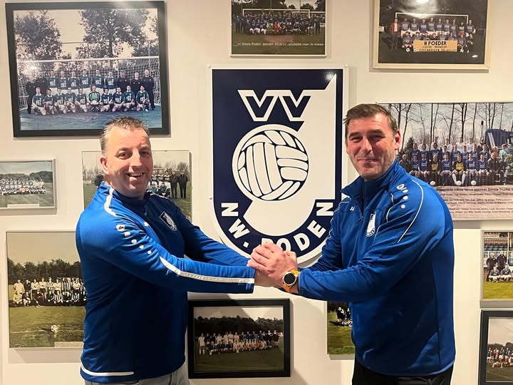 Patrick van Nimwegen ook volgend seizoen trainer van VV Nieuw Roden