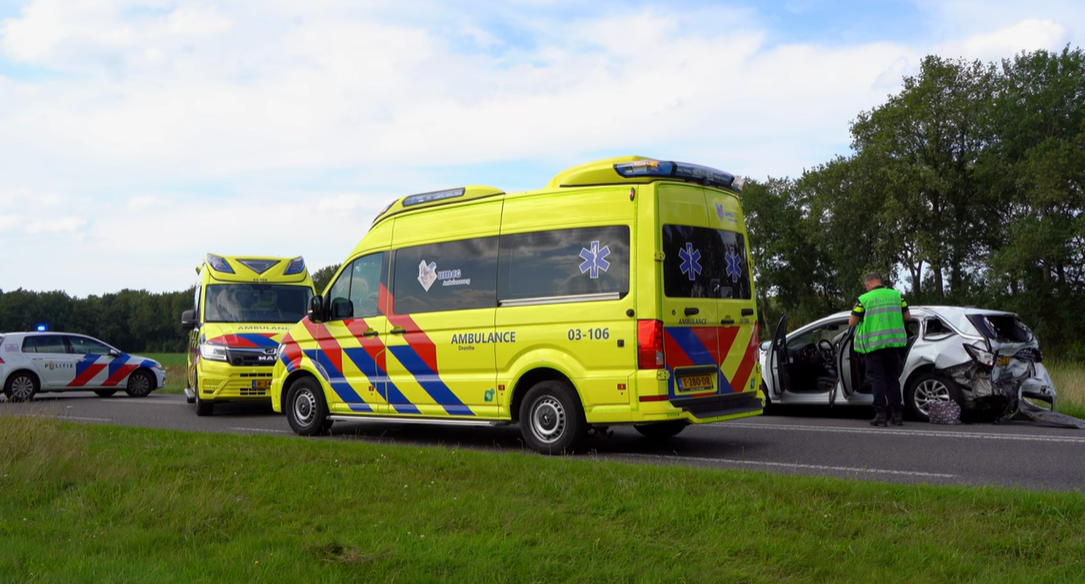 Vrouw veroordeeld voor onoplettend rijgedrag bij ongeval in Donderen