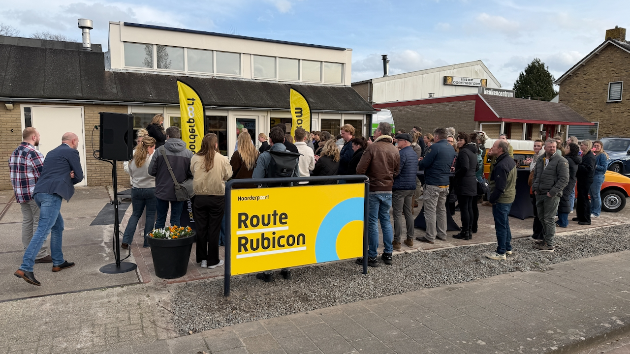 Route Rubicon-locatie Leek geopend.