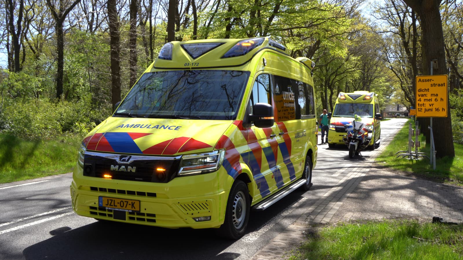 Scooterongeval Huis ter Heide: twee gewonden na botsing op fietspad
