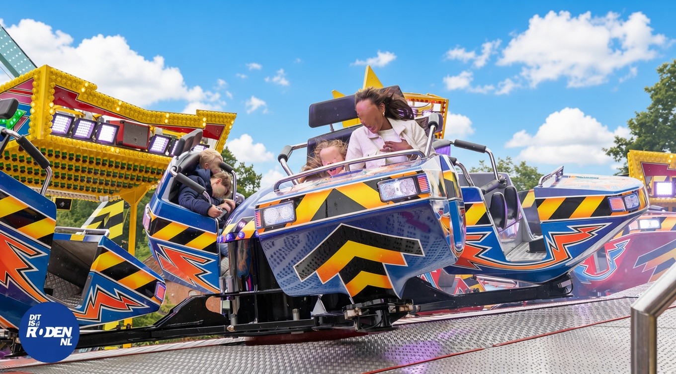 Lichtjes aan, muziek harder en gáán: de Rodermarktkermis opent!