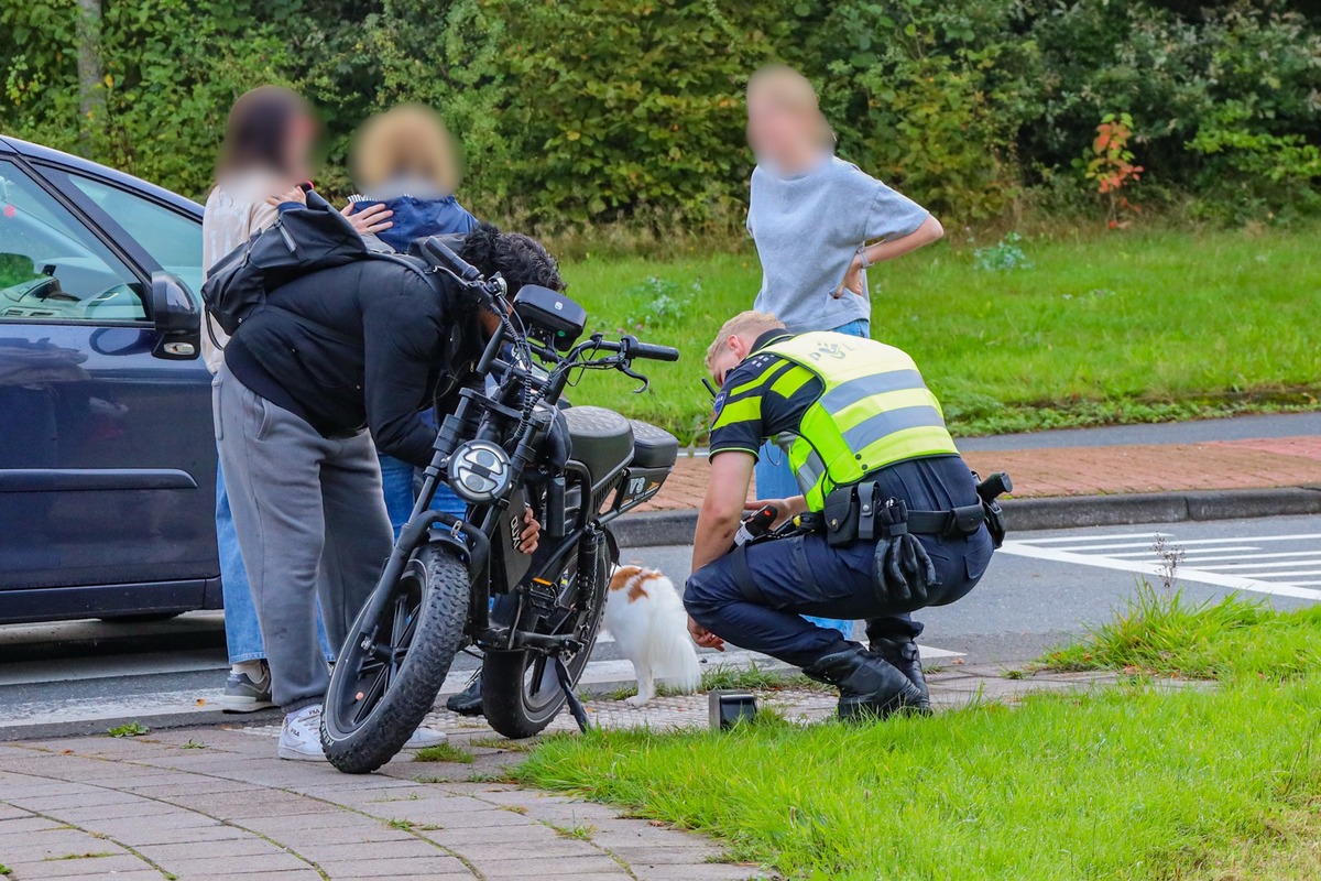 Automobilist en fatbiker botsen op de Maatlanden