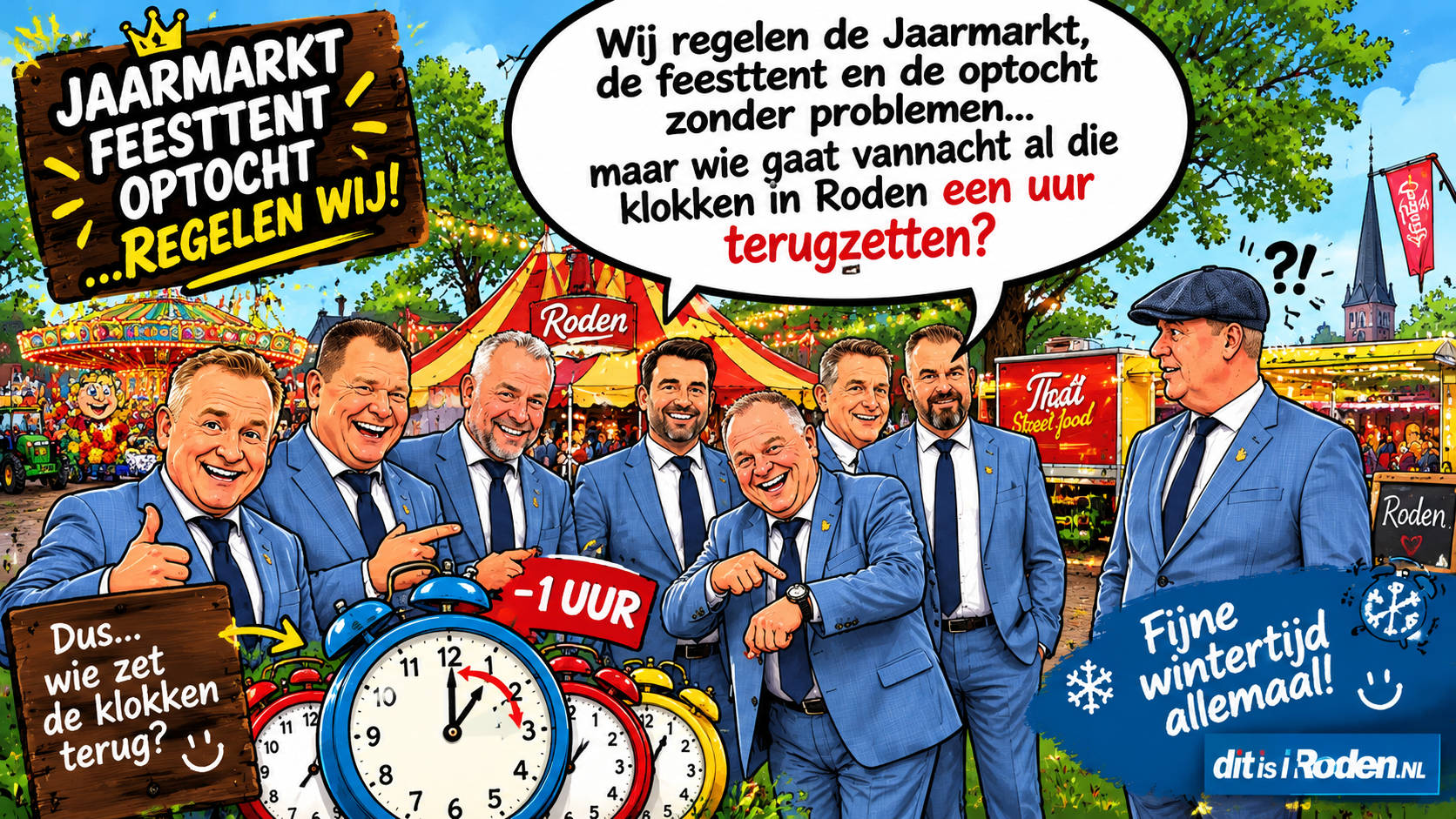 De WINTERTIJD gaat vannacht weer in!