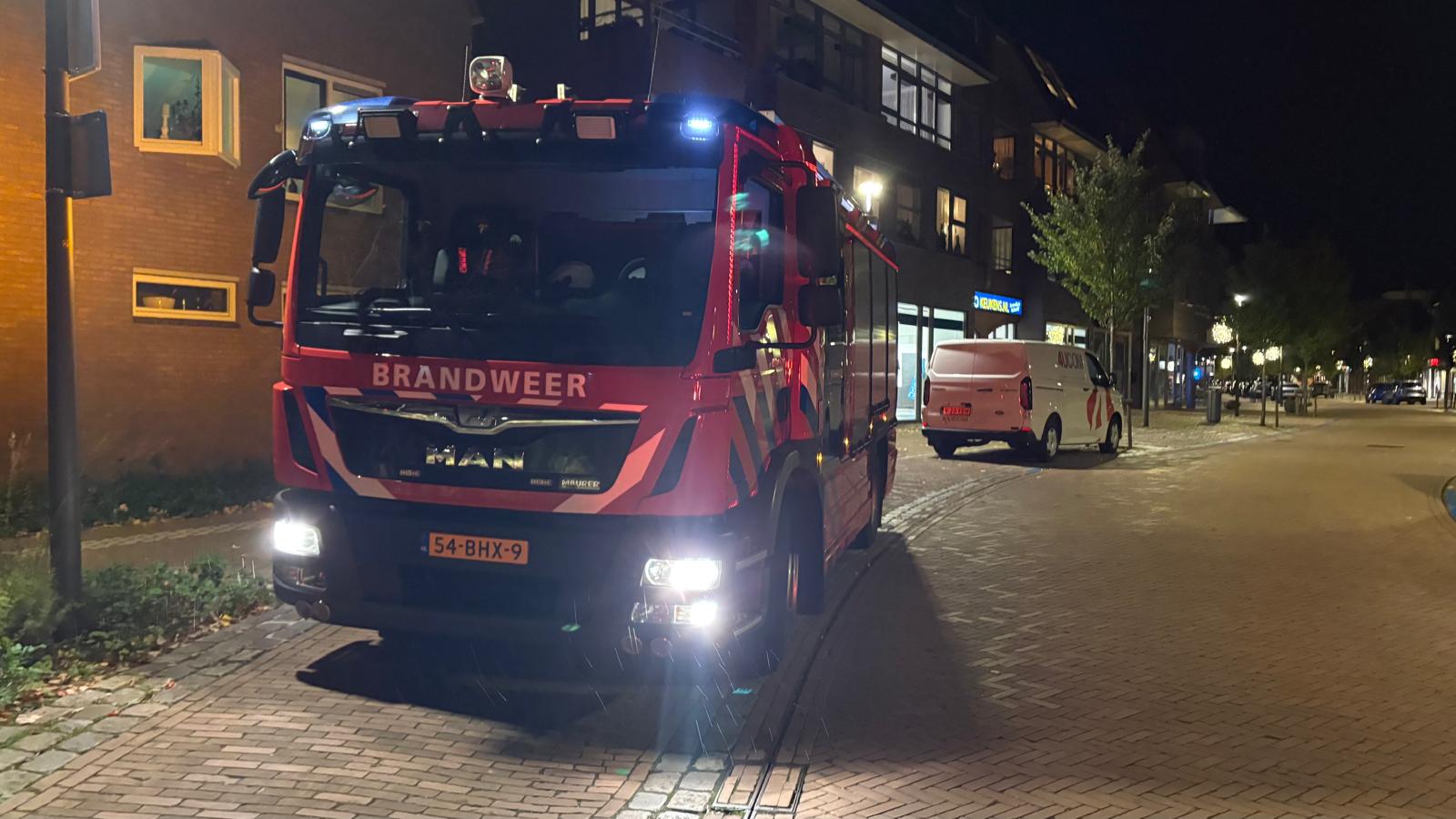 Brandweer Roden rukt uit na rookontwikkeling bij magnetron in de Wilhelminastraat
