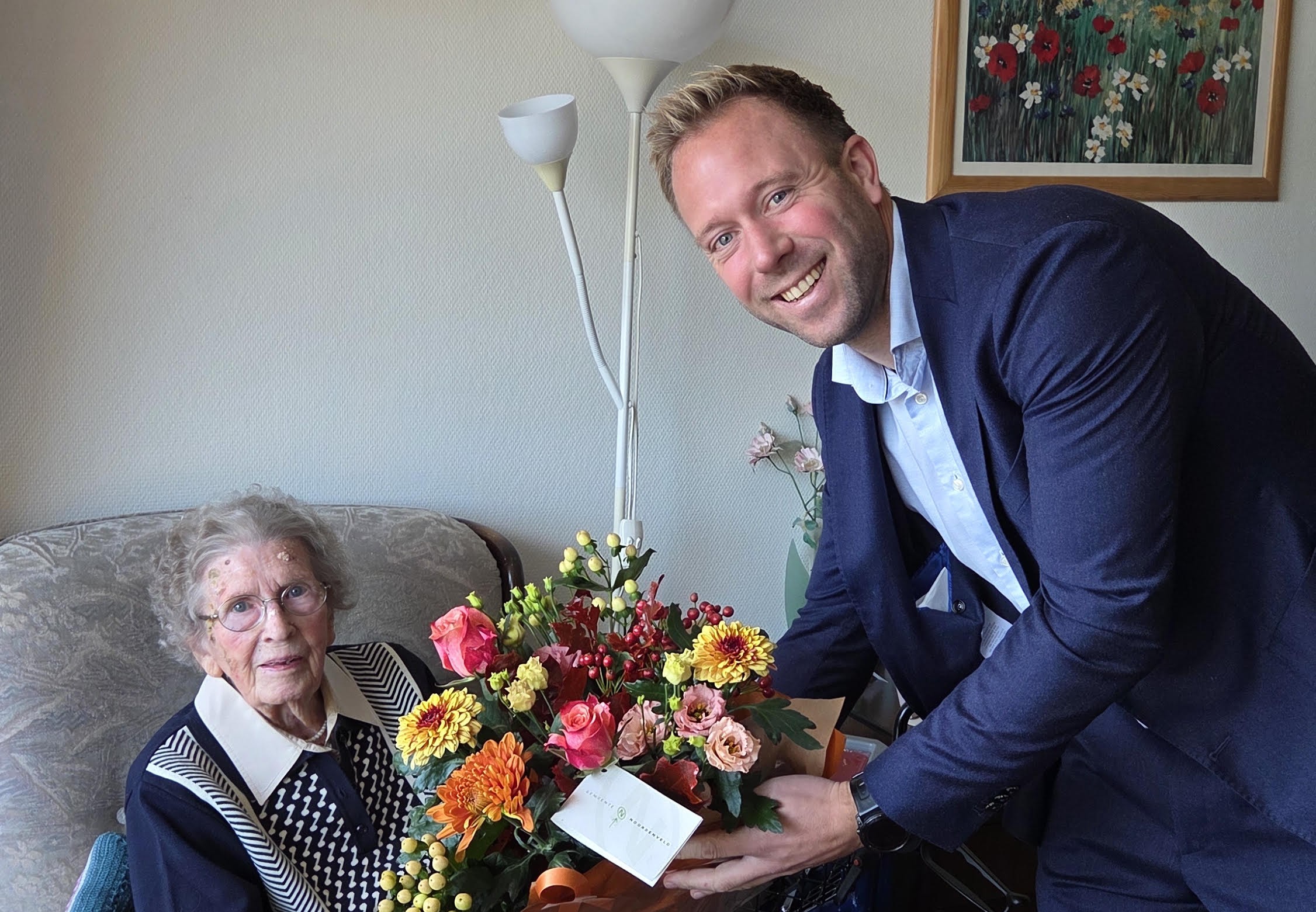 Grietje Ploeg uit Nietap viert haar 100ste verjaardag